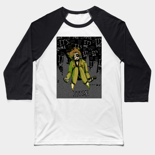 Golden Freddy Gijinka Baseball T-Shirt by spaceagebarbie